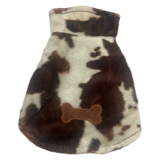 Dickens pet dog vest soft cattle print clothing outerwear size XS - Picture 1 of 6